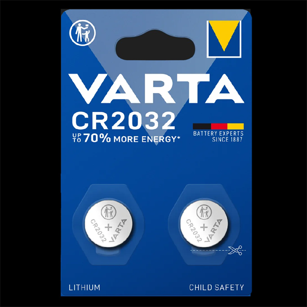 VARTA 2-pack CR2032 batterier